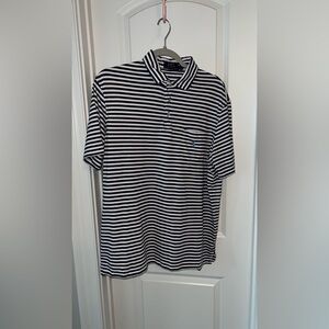 Polo by Ralph Lauren Black and White Striped Shirt